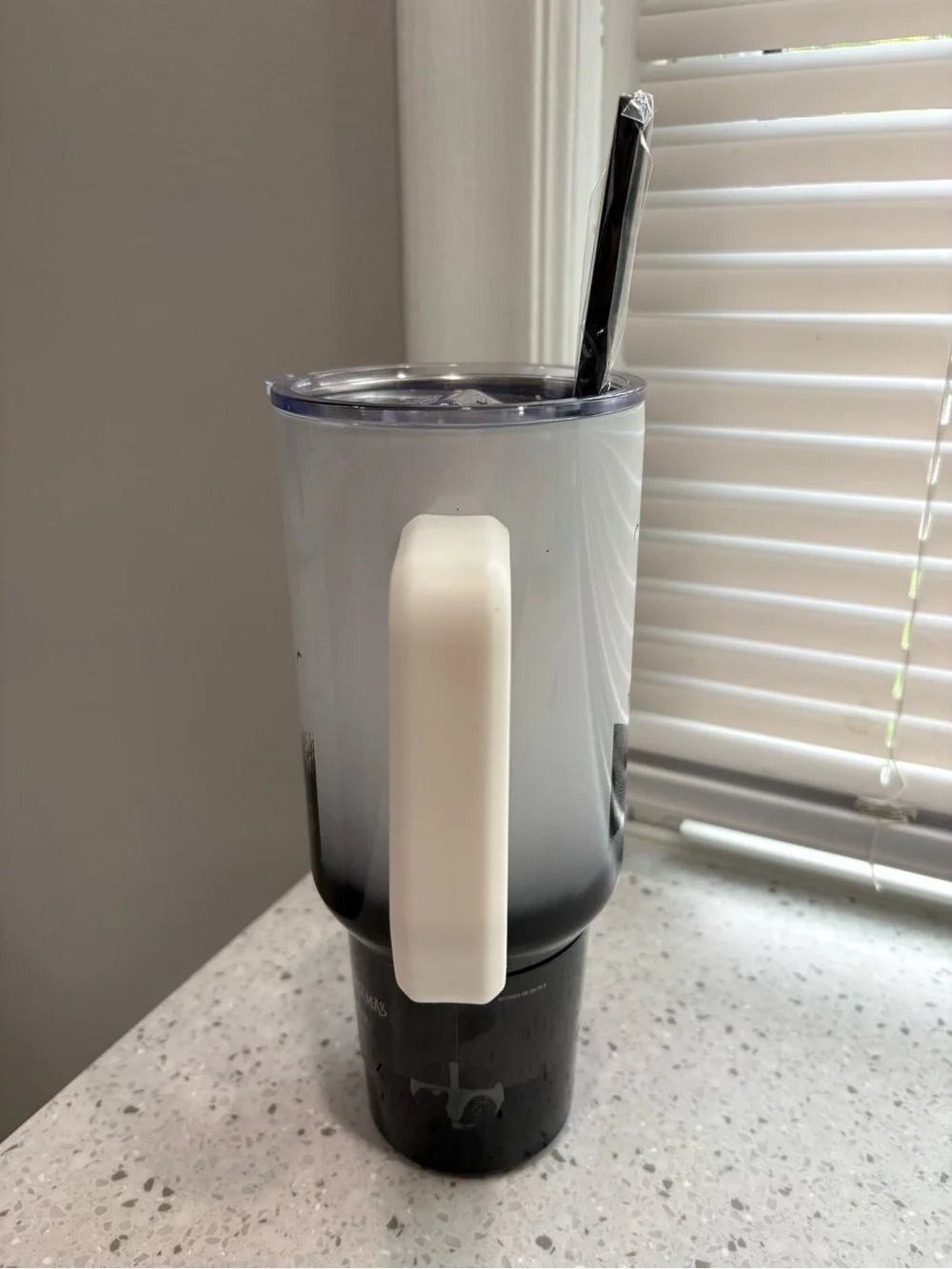 NEW Disney The Nightmare Before Christmas Black/White Travel Tumbler with Handle